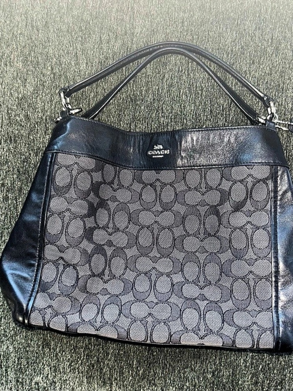 Coach Lexi Jacquard and Leather Shoulder Bag
